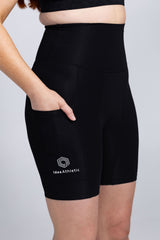 InvisiSweat Bike Shorts - High Waisted Black Shorts