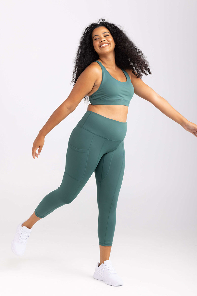 7/8 Length Legging - Teal Dream | Sweat Resistant Activewear by Idea Athletic