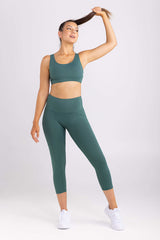 Classic Racer Back Crop - Sports Bra